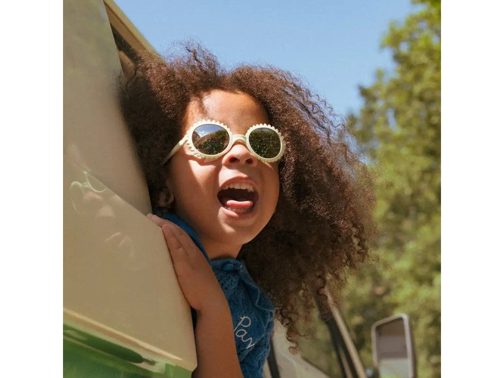 Detské slnečné okuliare KiETLA Fleur 0-1 rok - Butter