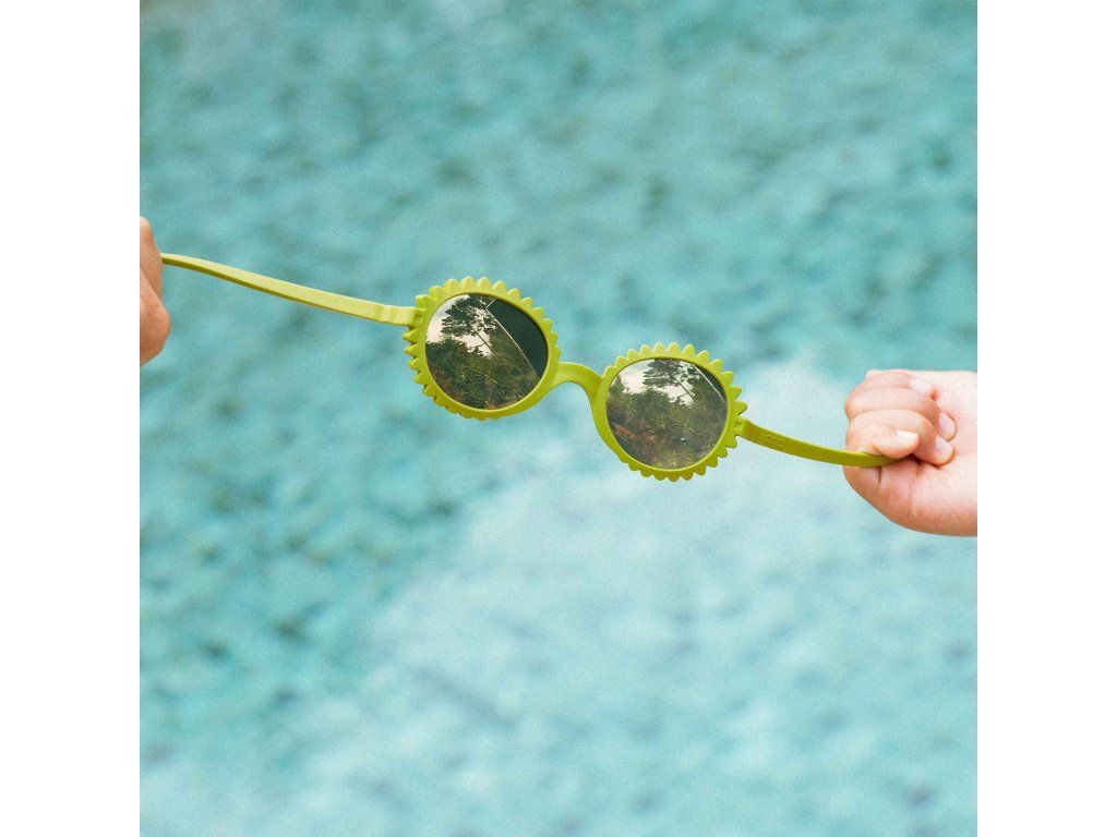 Detské slnečné okuliare KiETLA Fleur 0-1 rok - Olive