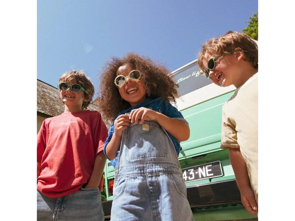 Detské slnečné okuliare KiETLA Fleur 1-2 roky- Butter