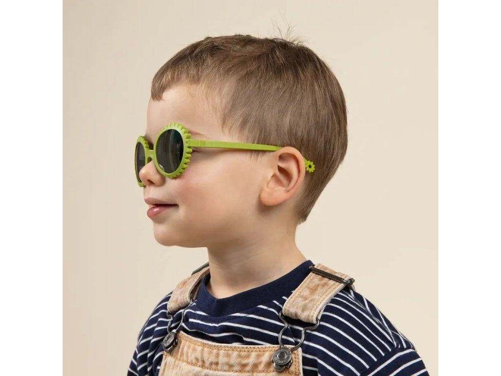 Detské slnečné okuliare KiETLA Fleur 1-2 roky - Olive