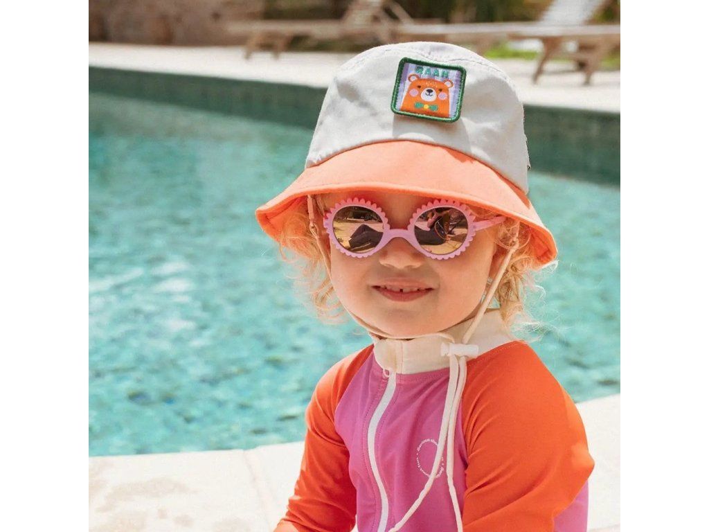 Detské slnečné okuliare KiETLA Fleur 1-2 roky - Verbena