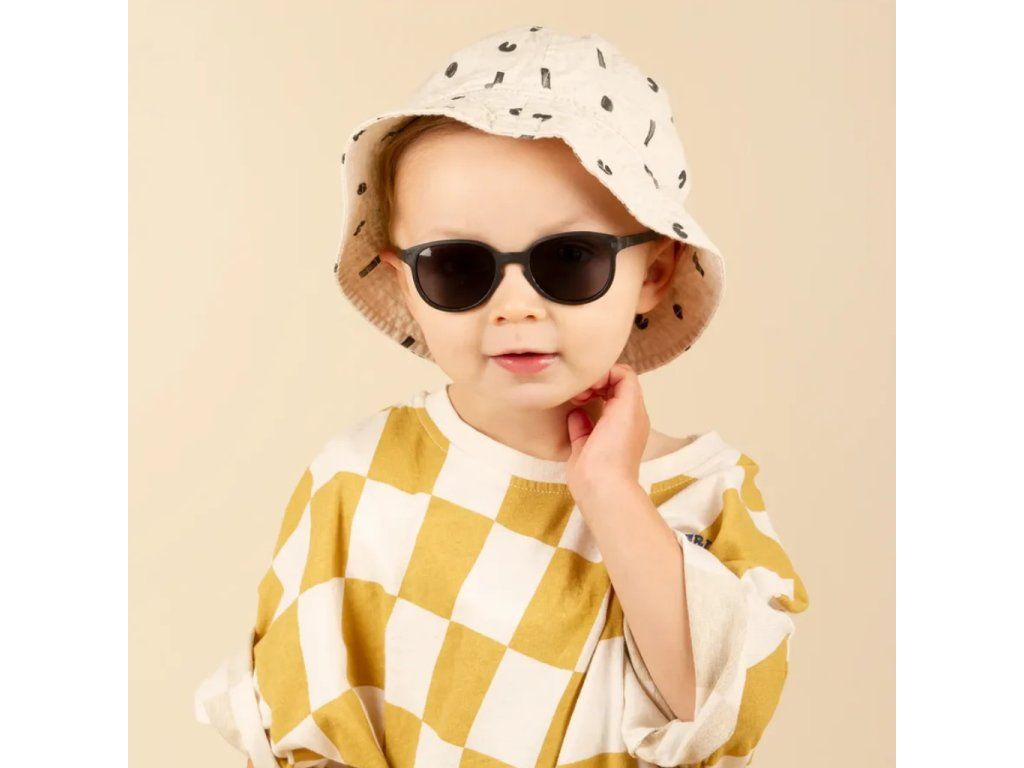 Detské slnečné okuliare KiETLA Wazz 4-7 rokov - Black