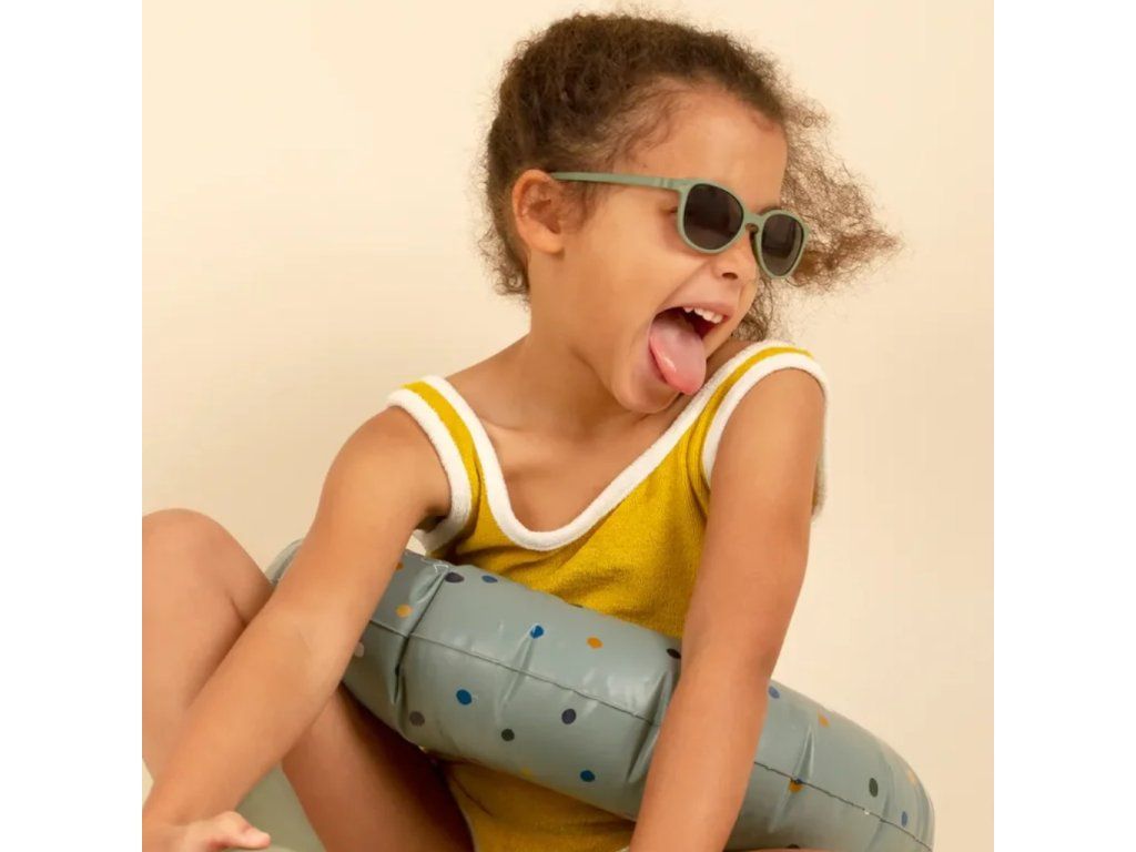 Detské slnečné okuliare KiETLA Wazz 7-12 rokov - Kaki