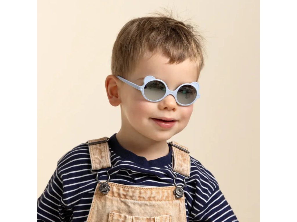 Detské slnečné okuliare KiETLA Ourson 2-4 roky - Light-Blue