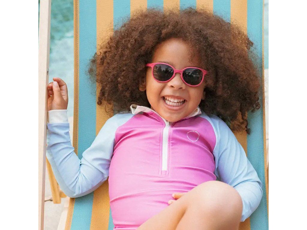 Detské slnečné okuliare KiETLA Wazz 2-4 roky - Raspberry