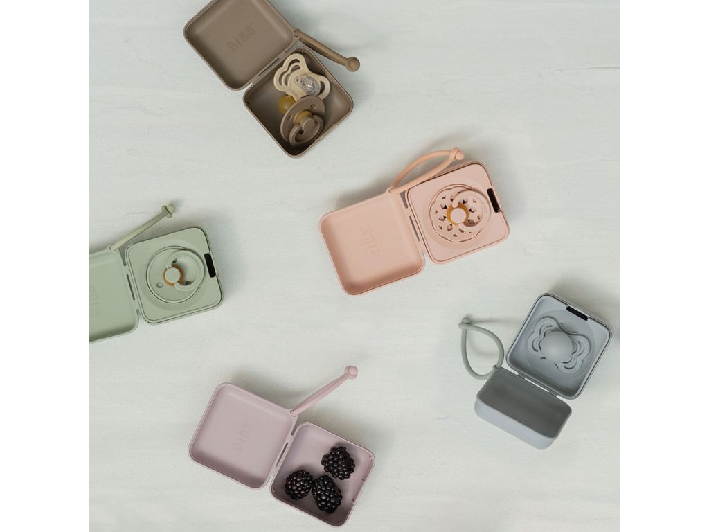 BIBS krabička na cumlíky - Blush