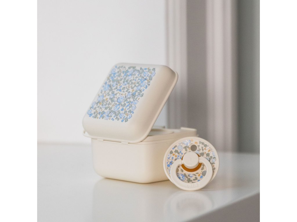 BIBS x LIBERTY krabička na cumlíky - Ivory