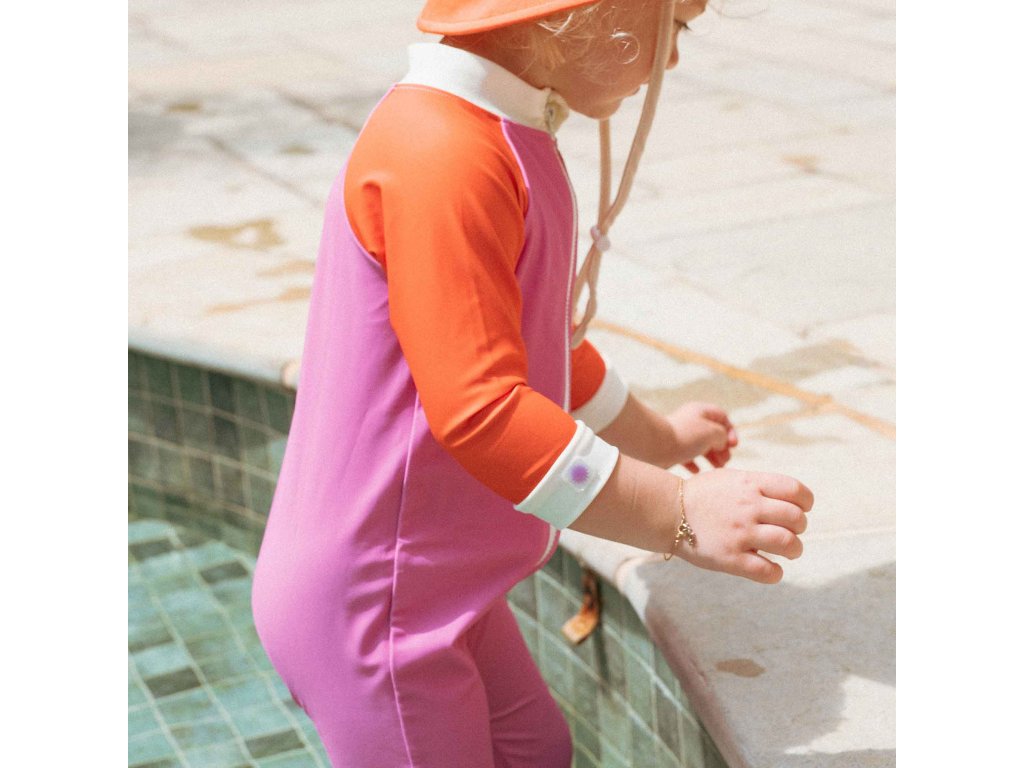 KiETLA ICONIK plavkový overal s UV ochranou - Pink Red