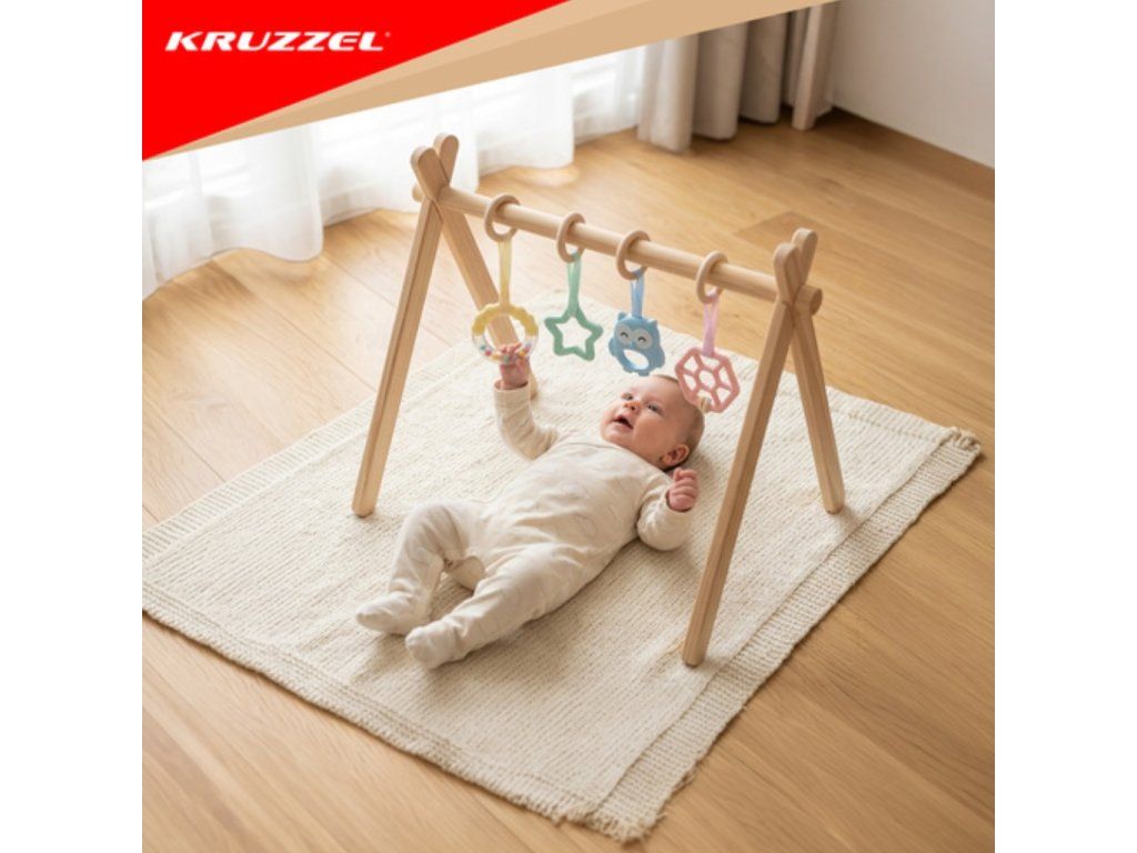 Kruzzel drevená hrazdička pre bábätká