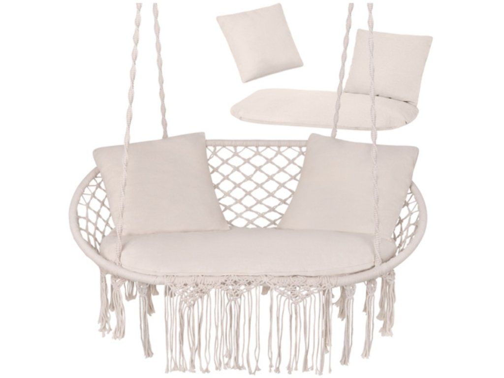 Sada - sedák a vankúšiky do 2-miestnej hojdačky | Cream